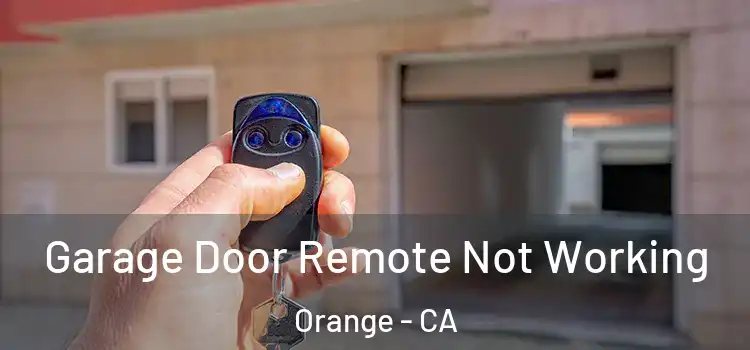  Garage Door Remote Not Working Orange - CA