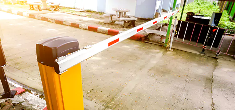 Automatic Parking Gate Installation Orange