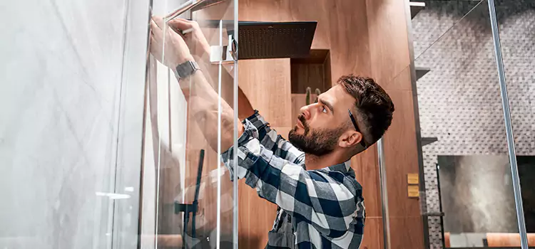 Replace Shower Doors with Frameless Orange