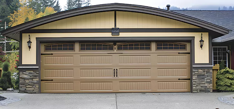 Residential Vinyl Roll Up Doors Orange