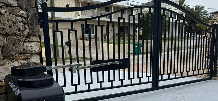 Swing Gate Opener with Keypad Orange