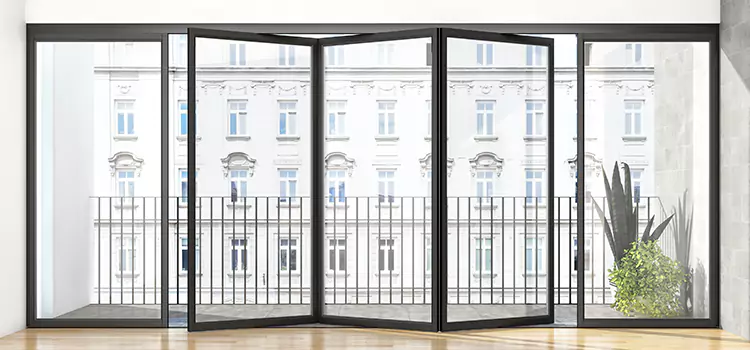 Premium Material Balcony Doors Orange
