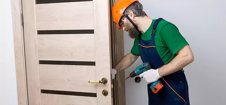 Replace Internal Door Handle with Lock Orange